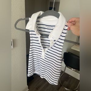 NWT Abercrombie & Fitch cropped polo tank top